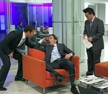 Gary Cole, Jeremy Piven e Rex Lee in una scena dell'episodio 'Seth Green Day' della quinta stagione di Entourage