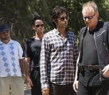 Jerry Ferrara, Kevin Dillon, Adrian Grenier e Stellan Skarsgård  in una scena dell'episodio 'Seth Green Day' della quinta stagione di Entourage