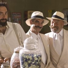 Neri Marcoré, Paolo Fiorino e Francesco Gabriele in un'immagine del film Gli amici del Bar Margherita