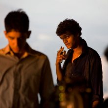 Un'immagine tratta da Slumdog Millionaire di Danny Boyle