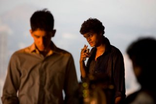 Un'immagine tratta da Slumdog Millionaire di Danny Boyle