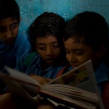 Un'immagine tratta da The Millionaire di Danny Boyle