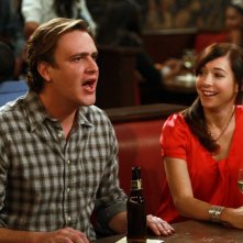Jason Segel Ed Alyson Hannigan In Una Scena Dell Episodio The Naked Man Di How I Met Your Mother 96372