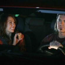 Miley Cyrus e Billy Ray Cyrus nell'episodio Ready, Set, Don't Drive di Hannah Montana