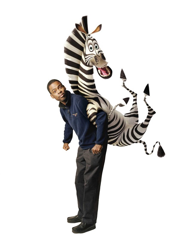 Chris Rock E Il Doppiatore Della Zebra Marty Nel Film Madagascar 2 96917