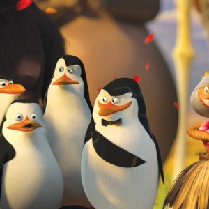 I pinguini di Madagascar 2 in una scena del film