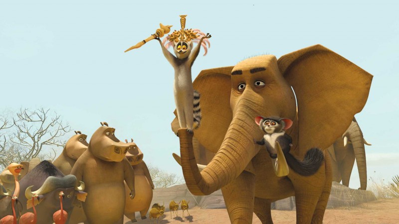 Il Re Julien Insieme Al Suo Braccio Destro Il Lemuro Maurice In Una Scena Del Film Madagascar 2 96903