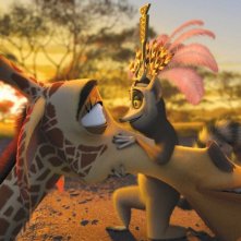 Melmann e Re Julien in un'immagine del film Madagascar 2
