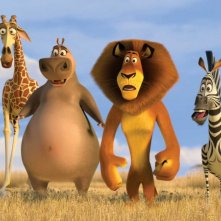 Melmann, Gloria, Alex e Marty in un'immagine tratta dal film Madagascar 2