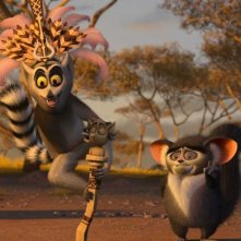 Re Julien e Maurice in una scena del film Madagascar 2