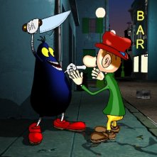 Una scena della serie Cattivik, dal fumetto di Silver