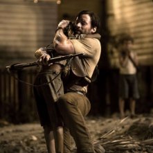 Hugh Jackman in un'immagine del film Australia diretto da Baz Luhrmann