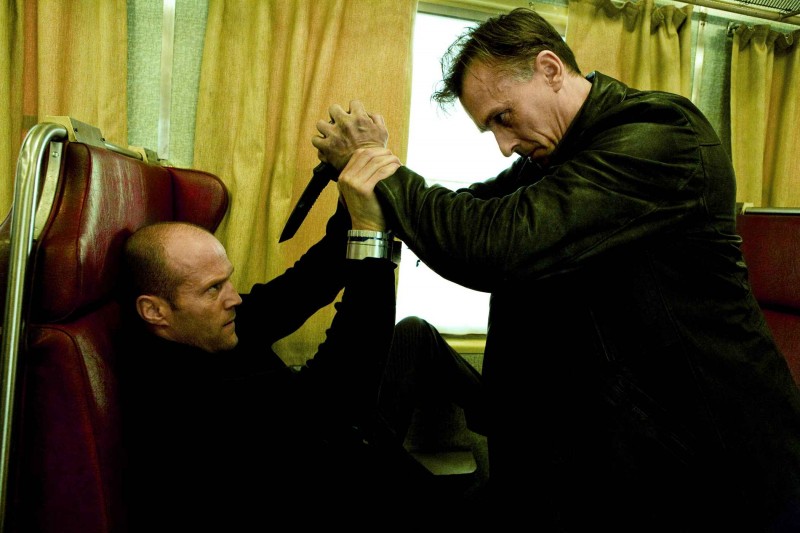Jason Statham and Robert Knepper in a scene from the movie Transporter 3