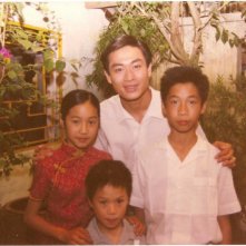 Keo Souvannavong sul set del film Il profumo della papaya verde