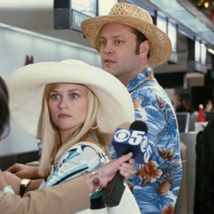 Reese Witherspoon e Vince Vaughn in una scena della commedia Four Christmases