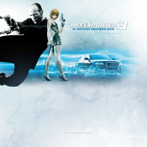 Un wallpaper di Transporter 3 con Jason Statham e Natalya Rudakova
