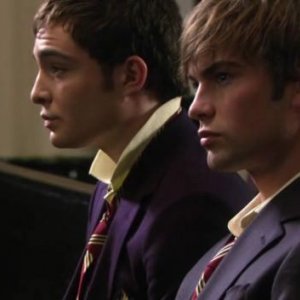 Ed Westwick e Chace Crawford nell'episodio 'La Mia Peggior Amica' della serie tv Gossip Girl