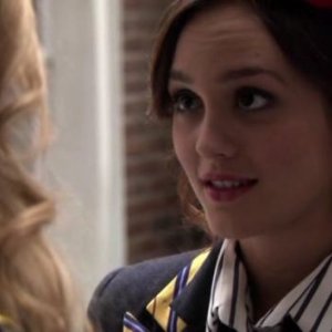 Leighton Meester in una scena dell'episodio 'Victor,Victrola' della prima stagione di Gossip Girl