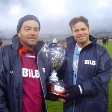 Sebastiano Somma e Barbato De Stefano al Derby del Cuore Stadio Olimpico Roma 2006