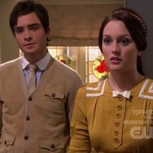 Ed Westwick e Leighton Meester nell'episodio 'Gioco Duro' della prima stagione di Gossip Girl