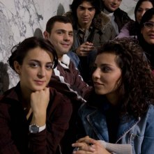 I ragazzi di Io non ci casco sul set del film