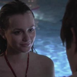 Leighton Meester in una scena dell'episodio 'Bugie e Videotape' della serie tv Gossip Girl