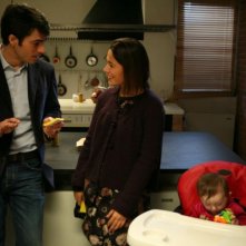 Luca Argentero e Diane Fleri in un'immagine del film Solo un padre