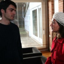 Luca Argentero e Diane Fleri in una scena del film Solo un padre