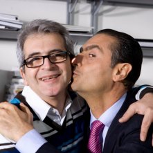 Pasquale Falcone e Antonio Stornaiolo sul set del film Io non ci casco