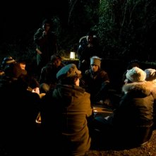 Una foto dal set del film Io non ci casco