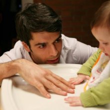 Una foto di Luca Argentero, protagonista del film Solo un padre diretto da Luca Lucini