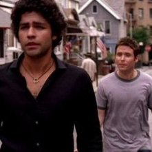 Adrian Grenier e Kevin Connolly una scena dell'episodio 'Return to Queens Blvd' della quinta stagione di Entourage
