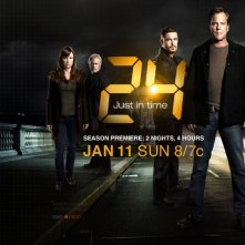 Mary Lynn Rajskub, James Morrison, Carlos Bernard e Kiefer Sutherland in una foto promozionale della settima stagione di 24