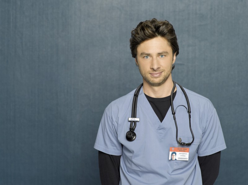 Zach Braff in uno scatto di Scrubs