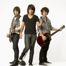 Nick Jonas, Joe Jonas e Kevin Jonas, alias The Jonas Brothers, in una foto promozionale del film Camp Rock