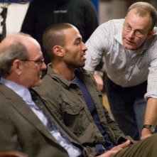 Richard Jenkins, Haaz Sleiman e il regista Thomas McCarthy sul set del film L'ospite inatteso