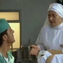 Liliana Dell'Aquila e Christian De Sica in una scena del film Tifosi, di Neri Parenti