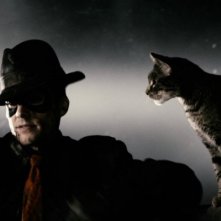 Gabriel Macht in una scena del film The Spirit diretto da Frank Miller