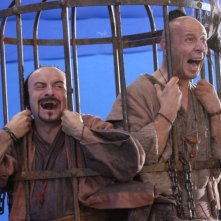 Giacomo e Aldo in una scena del film Il cosmo sul comò