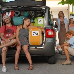 Giovanni in una sequenza de Il cosmo sul comò