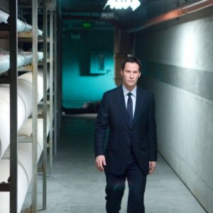 Keanu Reeves in una sequenza del film Ultimatum alla Terra