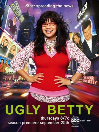 Un poster della terza stagione di Ugly Betty