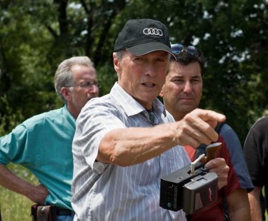 Clint Eastwood sul set del film Gran Torino