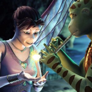 La principessa Kyla e Delgo in un'immagine del film Delgo