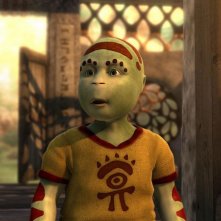 Una scena del film animato Delgo