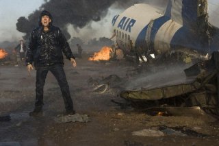 Nicolas Cage in una drammatica scena di Knowing