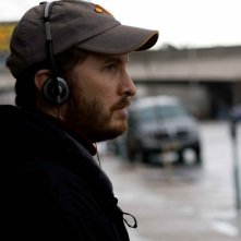 Il regista Darren Aronofsky sul set del film The Wrestler