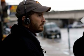 Il regista Darren Aronofsky sul set del film The Wrestler