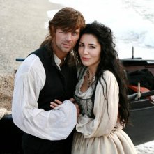 Michelle Bonev con Fabio Fulco in un'immagine promo per la fiction Artemisia Sanchez