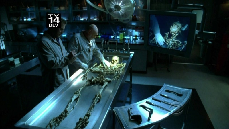 William Petersen con Robert David Hall in un momento dell'episodio ' 19 Down ' della serie CSI